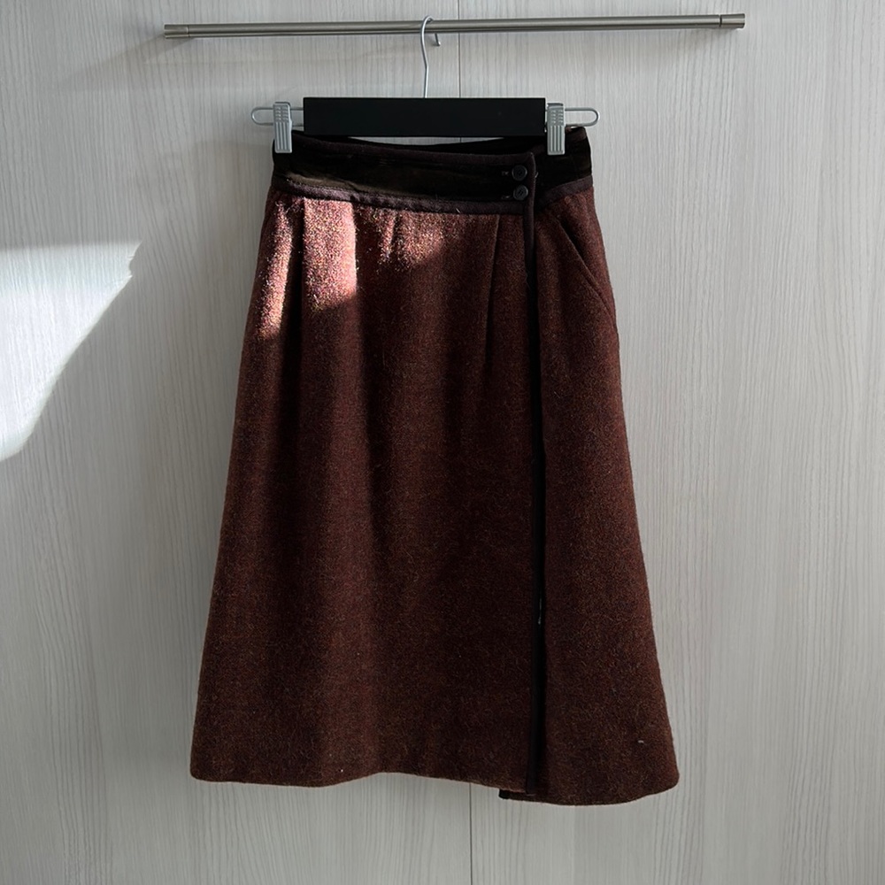 1970s Saint Laurent Rive Gauche knee length Russian Collection size EU 36 ( 4-6)